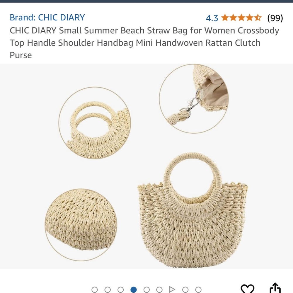 🆕 Women’s Rattan Handbag - Picture 8 of 9
